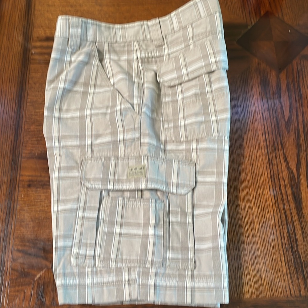 Redhead Plaid Cargo Shorts Size 34